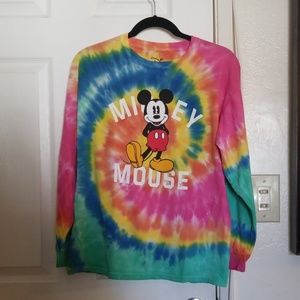 DISNEY Mickey mouse tye dye long sleeve